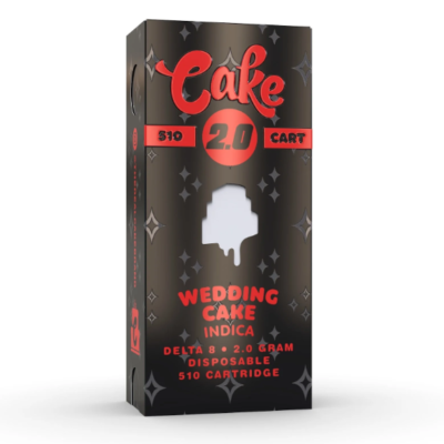 Cake 2G Delta 8 Cart, 2g 510 cartridge with fourteen flavors, Delta 8
