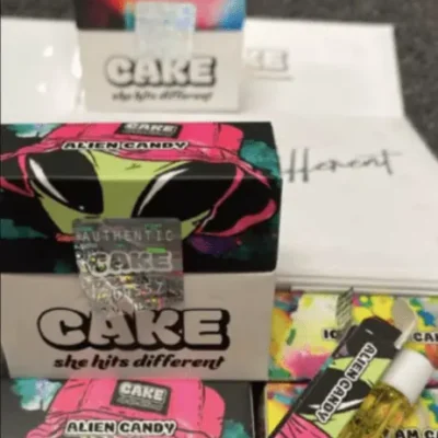 Alien Candy Cake cart, 1g 510 cartridge, balanced hybrid with sweet candy and citrus