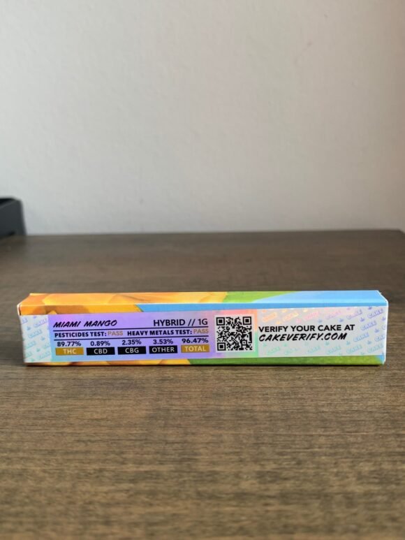 Miami Mango Cake Disposable