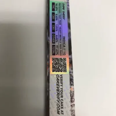 Dope Daddy Cake cart, 1g 510 cartridge, balanced hybrid with sweet gas and earth