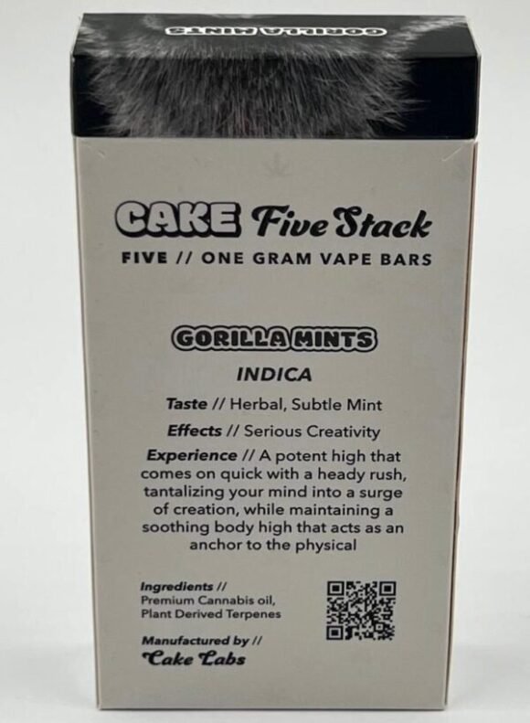 Gorilla Mints Cake Disposable