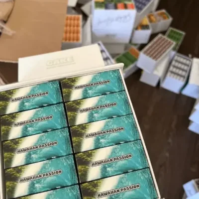 Hawaiian Passion Cake cart, 1g 510 cartridge, sativa-leaning hybrid with passionfruit and tropical