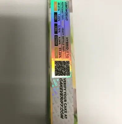 Limoncello Cake cart, 1g 510 cartridge, sativa-leaning hybrid with lemon zest and sweet