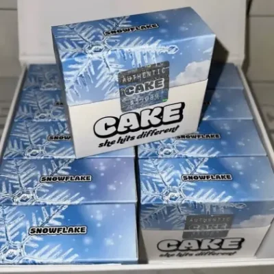 Snowflake Cake cart, 1g 510 cartridge, balanced hybrid with menthol and light sweet