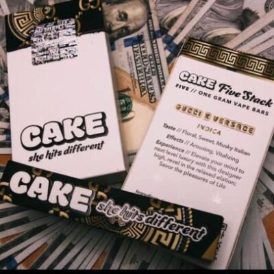 Gucci X Versace Cake disposable vape pen, 1g Gen 3 rich hybrid with sweet gas flavor