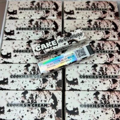 Cookies N Cream Cake disposable vape pen, 1g Gen 3 dessert hybrid with sweet cream flavor