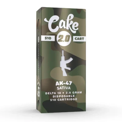 Cake 2G Delta 10 Cart, 2g 510 cartridge with eight flavors, Delta 10