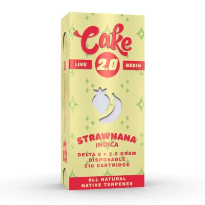 Cake 2G Delta 8 Live Resin Cart, 2g 510 cartridge with six flavors, Delta 8 live resin