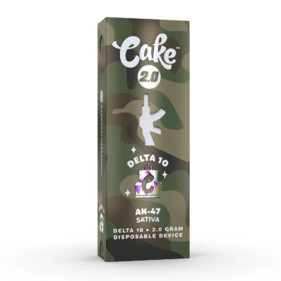 Cake 2G Delta 10 Disposable, 2g sealed disposable with eight flavors, Delta 10