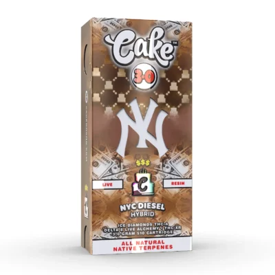 Cake Money Line Cart, 3g 510 cartridge with twelve flavors