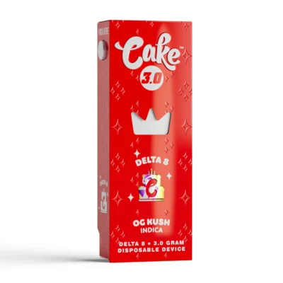Cake 3G Delta 8 Disposable, 3g sealed disposable with fifteen flavors, Delta 8