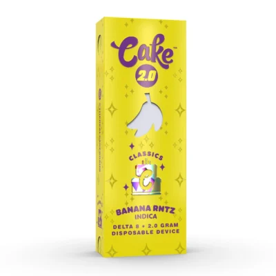 Cake Classics Delta 8 Disposable, 2g sealed disposable with eleven flavors, Delta 8