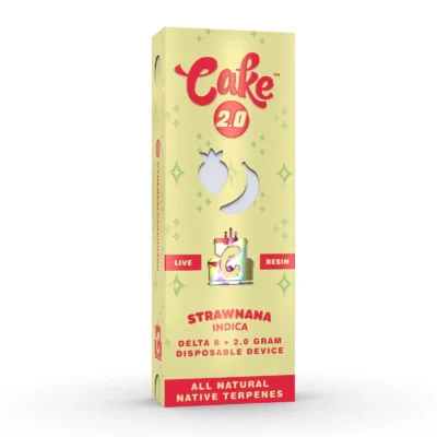 Cake 2G Delta 8 Live Resin Disposable, 2g sealed disposable with six flavors, Delta 8 live resin