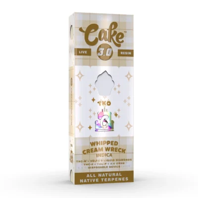 Cake TKO 3.0 Disposable, 3g sealed disposable with thirteen flavors