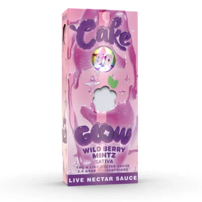 Cake Glow Cart, 3g 510 cartridge with twelve flavors