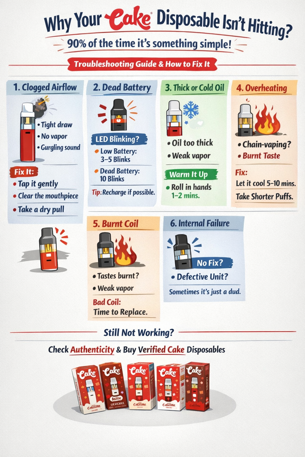 Cake Disposable Not Hitting