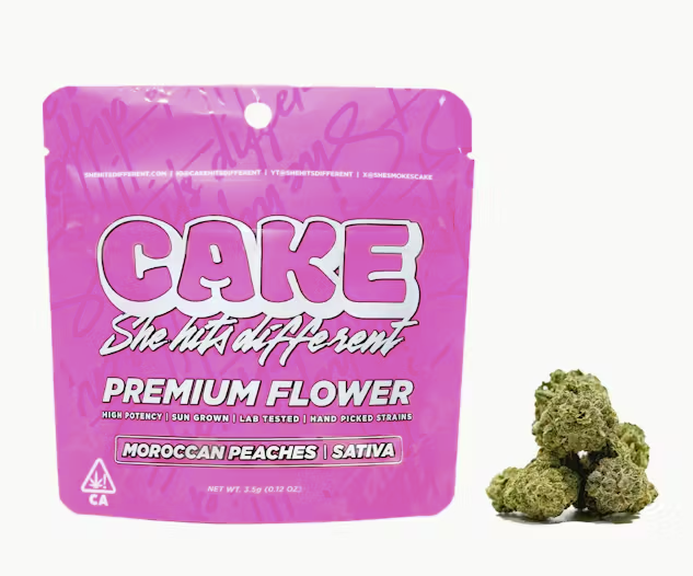 Moroccan Peaches Cake She Hits Different Flower