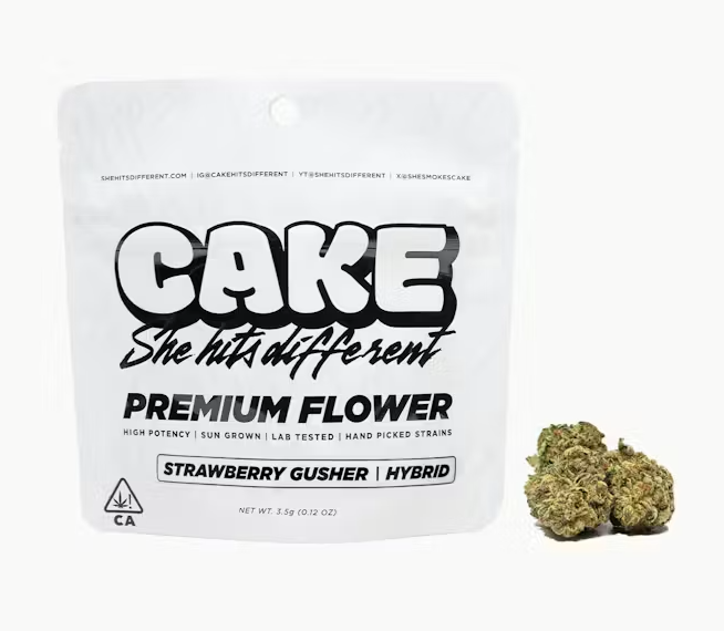 Strawberry Gusher Cake She Hits Different Flower